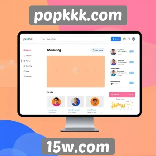 Análise da interface do usuário no popkkk.com